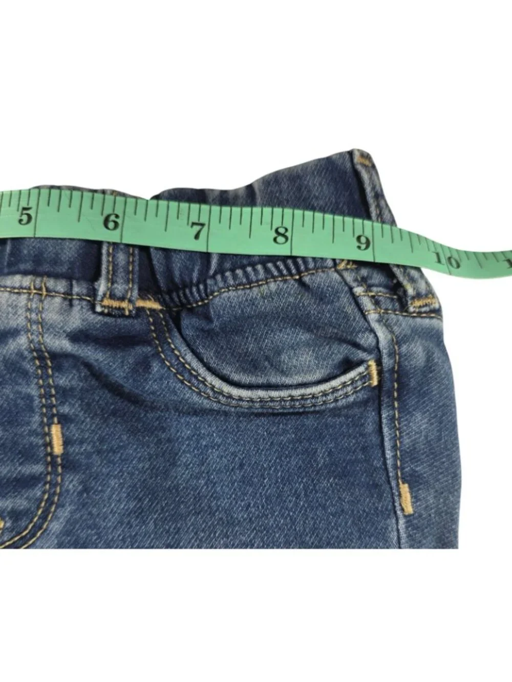 Gap Baby Girls Stretch Denim Jeggings 4T Elastic Waist Blue Casual Pants